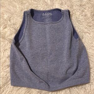 Free People Intimately Women's Blue Heather Crop Top - Size XS/S - NWOT